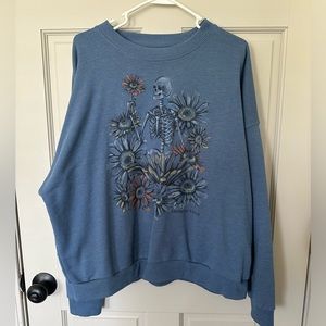 XL American Eagle Skeleton Crewneck